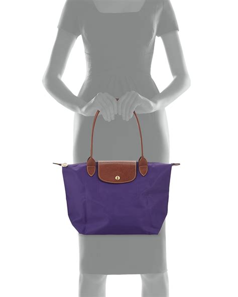 Longchamp Le Pliage Medium Shoulder Tote Bag Amethyst In Purple Lyst