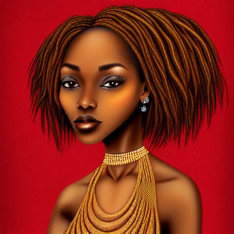 Beautiful Black Woman 8k Digital Art · Creative Fabrica