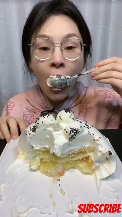 Mukbang Chinese Thick Creamy Cake Asmr🍧🍰🥧🍬🧃🧁🎀cake Eating Show Youtube