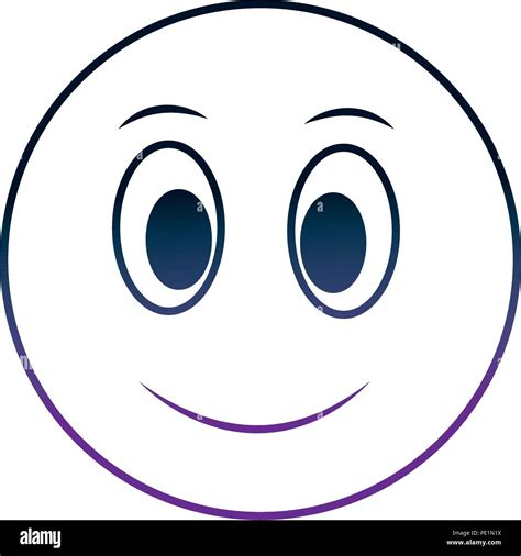 Big Smiley Emoticon Happy Face Neon Design Image Stock Vector Image