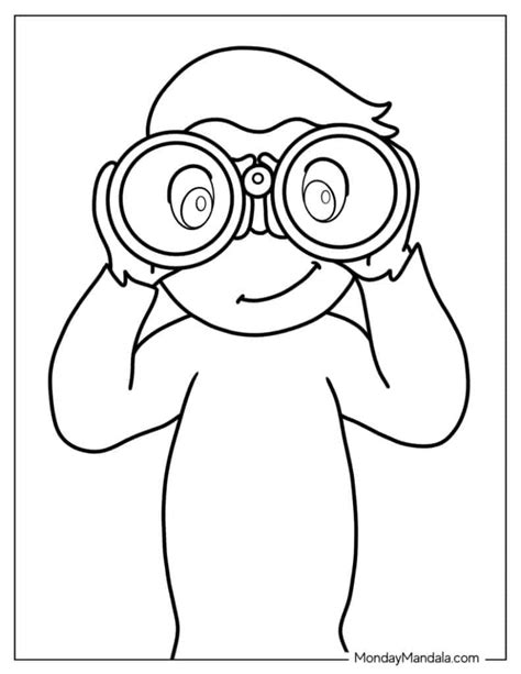 Curious George Coloring Page Free PDF Printables Coloring Home