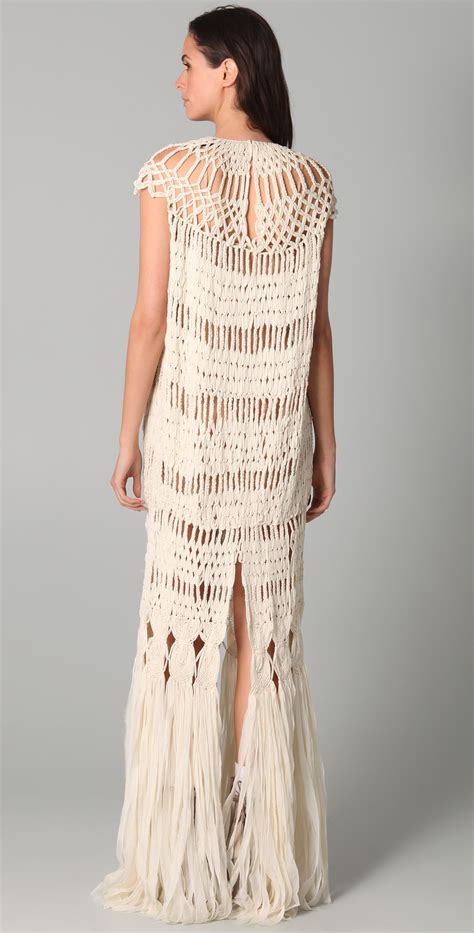 James Long Full Macrame Dress Shopbop Macrame Dress Crochet Dress