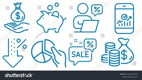 Personal Finance Responsibility Icon Set Money Stock Vector Royalty