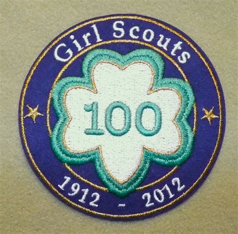 Girl Scout 100th Anniversary Trefoil Patch Brownies Girl Guides Girl