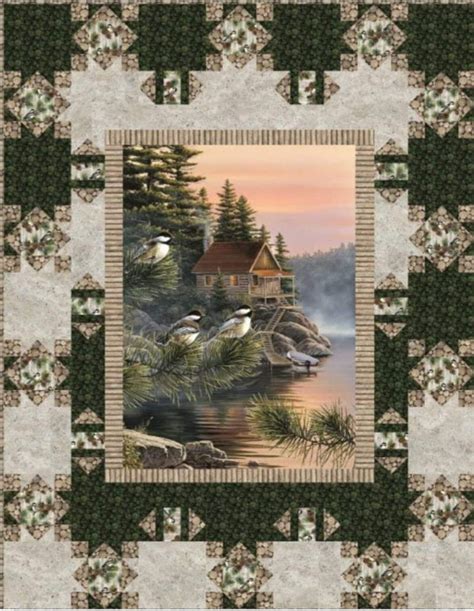 Cabin In Woods Quilt Kit