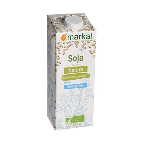 Boisson Soja Nature L Markal Acheter Sur Etiketbio Eu