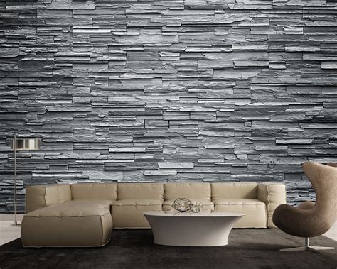 Grey Slate Stone Wall Background Large Wall Mural - Etsy