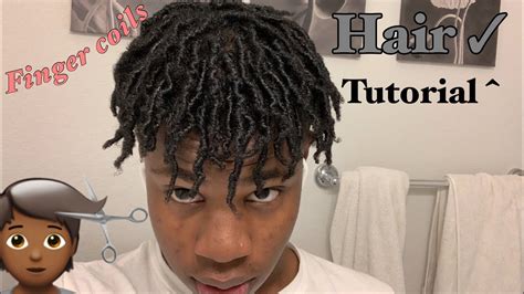 How To Do Finger Coils For Men On 4c Hair Youtube