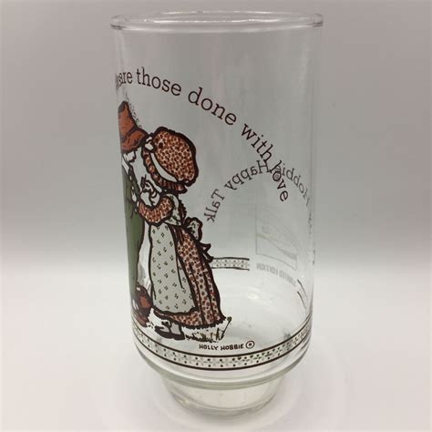 Vintage Limited Edition 6 Holly Hobbie Coca Cola Drinking Glass Tasks