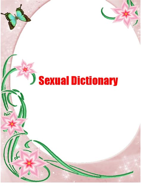 Exual Dictionary Sexual Arousal Sexual Intercourse