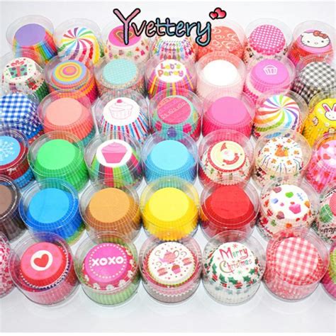 Jual Cod Pcs Muffin Warna Warni Cupcake Kertas Cangkir Kue Kotak