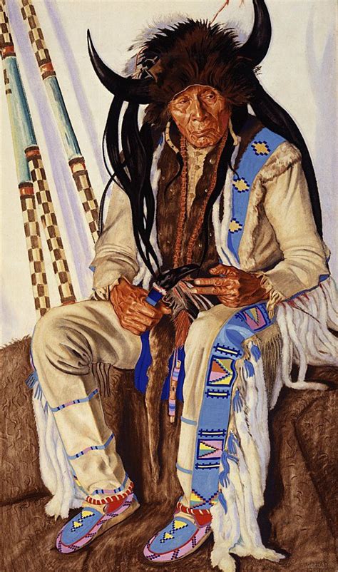 Chief Medicine Boss Ribs Blackfeet Medicine Man Native American