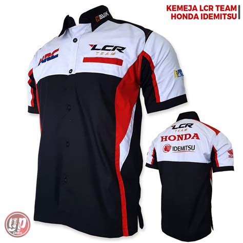 Jual Kemeja Seragam Motogp LCR Team Honda Idemitsu Shopee Indonesia