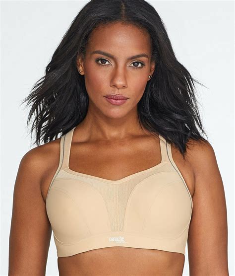 Panache Latte Ultimate High Impact Underwire Sports Bra Us H Uk