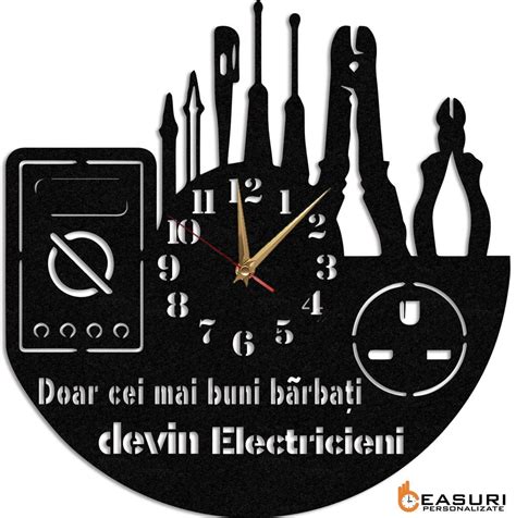 Ceas Personalizat Pentru Electrician Ceasuri Personalizate