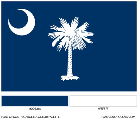 South Carolina flag color codes