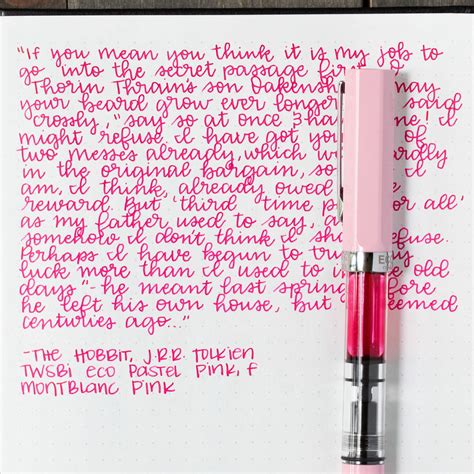 Ink Review 585 Montblanc Pink — Mountain Of Ink Pen And Paper