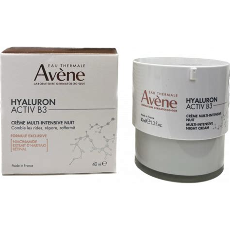 Creme Multi Intensive Nuit Hyaluron Activ B Avene Ml