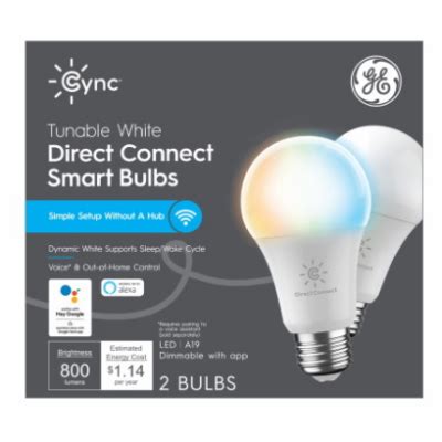 Cync Smart Led Light Bulb Dimmable Tunable Soft White Color Supports