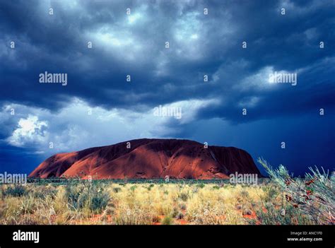 Uluru Ayers Rock important Aboriginal sacred site Central Australia Stock Photo - Alamy