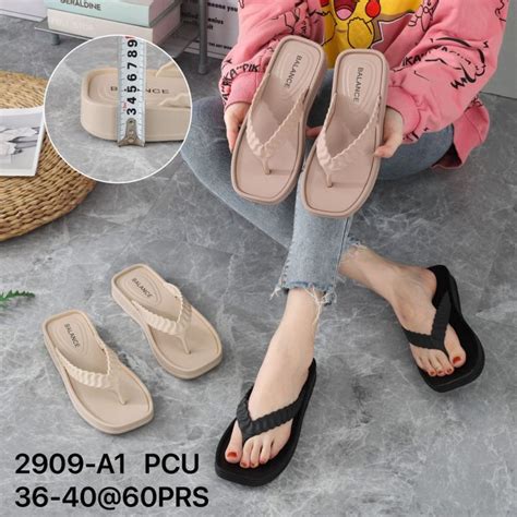 SANDAL JELLY KARET WANITA BALANCE 2909 01 1320 9 1188 SANDAL WANITA