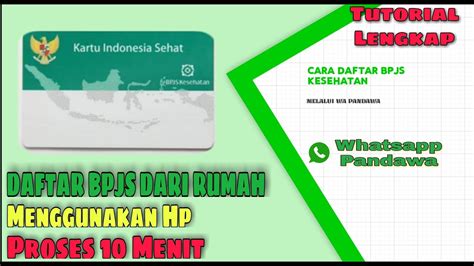 Cara Daftar Bpjs Kesehatan Lewat Wa Pandawa Youtube