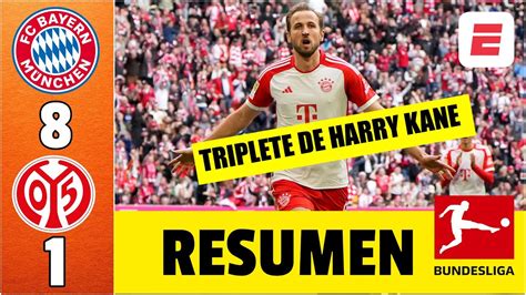 Bayern Munich Aplast Al Mainz Con Hat Trick De Harry Kane Y