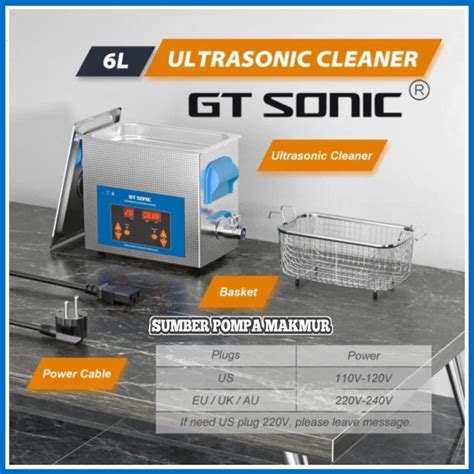 Jual Ultrasonic Cleaner Gt Sonic L Digital Ultrasonik Cleanser Gtsonic