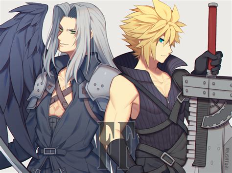 Cloud Strife And Sephiroth Final Fantasy And 2 More Drawn By Wusagi2