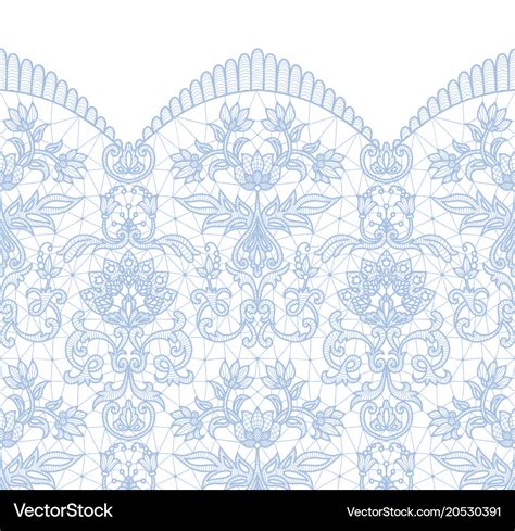 Seamless Blue Lace Royalty Free Vector Image Vectorstock