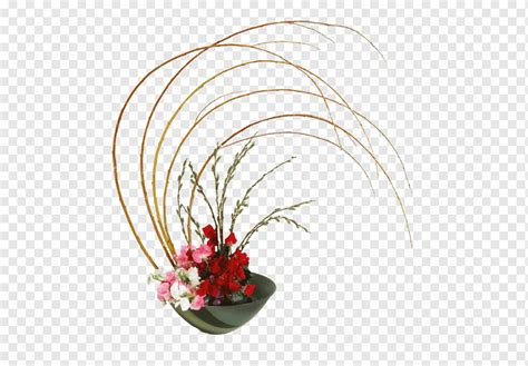 Ikebana Desain Bunga Seni Bunga Jepang Bunga Png Pngwing