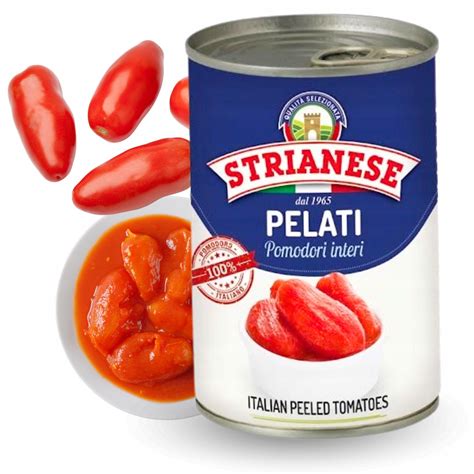 Pomidory Strianese obrane bez skóry włoskie Pelati 400 g 15156832716