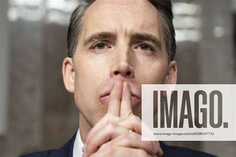 Sen Josh Hawley R Mo Looks On During A Senate Judiciary Committee