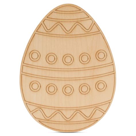 Boho Wood Easter Egg Cutouts 5 14 1 8 Thick Woodpeckers Michaels