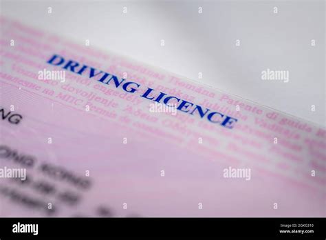 Driving Licence Hi Res Stock Photography And Images Alamy