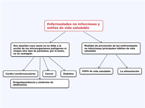 Enfermedades No Infecciosas Y Estilos De V Mind Map