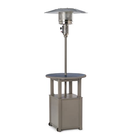 Telescope Casual Propane Patio Heater With 30 Round Hammered Mgp Table Top T980 7f50 7fx0