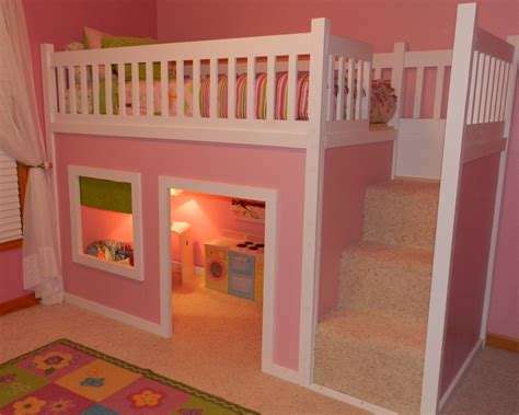 Ana White Playhouse Loft Bed With Stairs Diy Projects