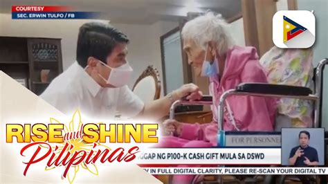 Anyos Lola Tumanggap Ng P K Cash Gift Mula Sa Dswd Pag Amyenda