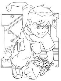 Ben Tennyson Coloring Page Funny Coloring Pages