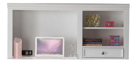 Trixie White Student Desk Hutch