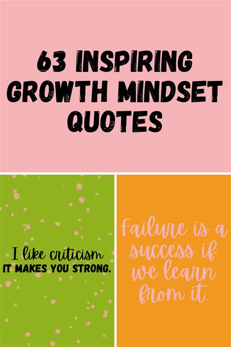 63 Inspiring Growth Mindset Quotes - Darling Quote