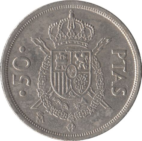 50 Pesetas Juan Carlos I With Mintmark Spain Numista