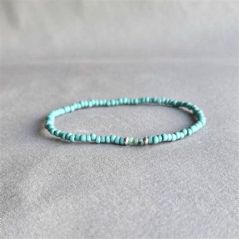 Leather and Turquoise Bracelet - Etsy