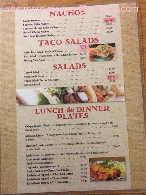 Online Menu Of Adelitas Restaurant Restaurant Ballinger Texas 76821
