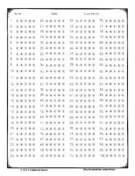 Bubble Answer Sheet By K 12 Educator For Life TPT