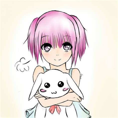 Pink Hair Chibi Girl By Aqua013 On Deviantart