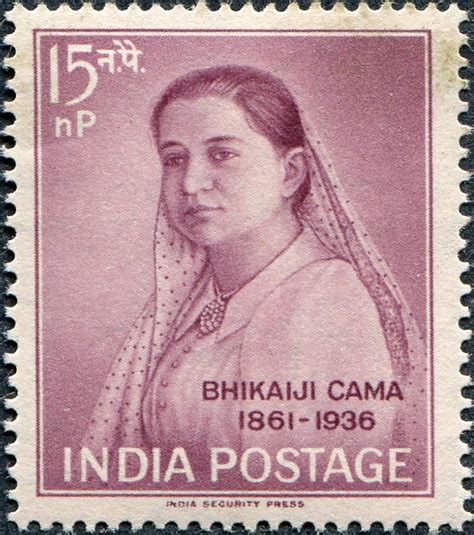 India 1962 Bhikaiji Cama Birth Centenary Stamps Of The World