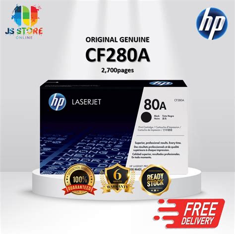 100 ORIGINAL HP 80A CF280A 280A CF280 Black LaserJet Toner Cartridge