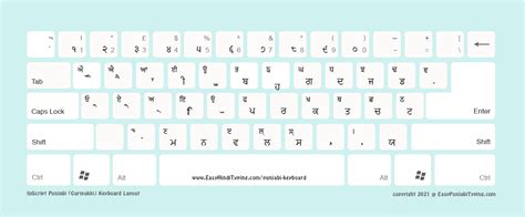 FREE Punjabi Keyboard Layout | ਪੰਜਾਬੀ ਕੀਬੋਰਡ | High Quality ideal for printing